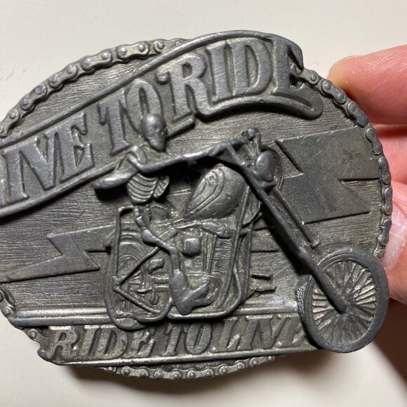 lot of 2 vintage 90s siskiyou belt buckle - Picture 5 of 16